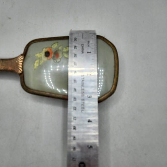 Antique Nylon Hairbrush Decorative Vanity Dressing Table Long Handled - Picture 4 of 6